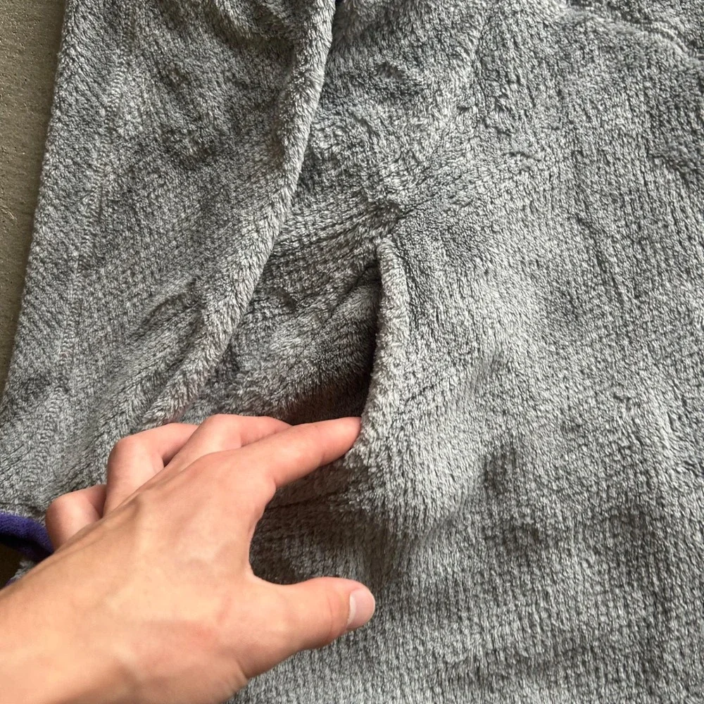 Patagonia Re-Tool Snap T Synchilla Jacket Womens Medium Gray Fleece Logo 25442